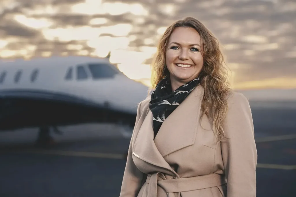 portræt af Lotta Sandsgaard taget af fotograf Kirsten Adler i Århus