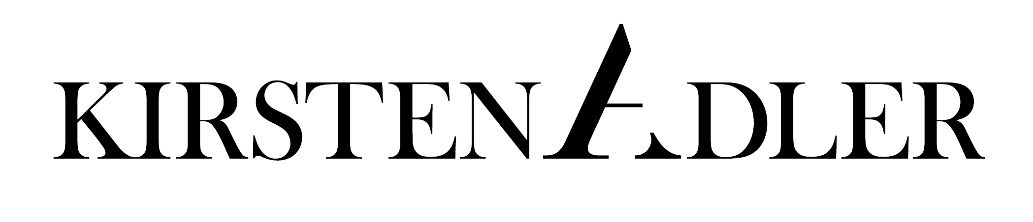 fotograf i aarhus, Kirsten_Adler sort logo