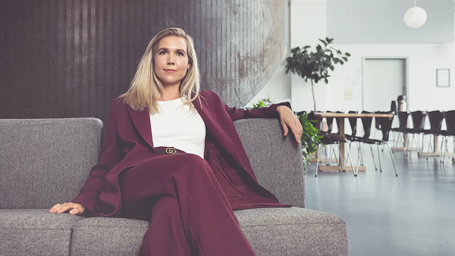 Portræt af Cecilie Winding ,Designskolen i Kolding. Lavet af fotograf i Århus, Kirsten Adler 