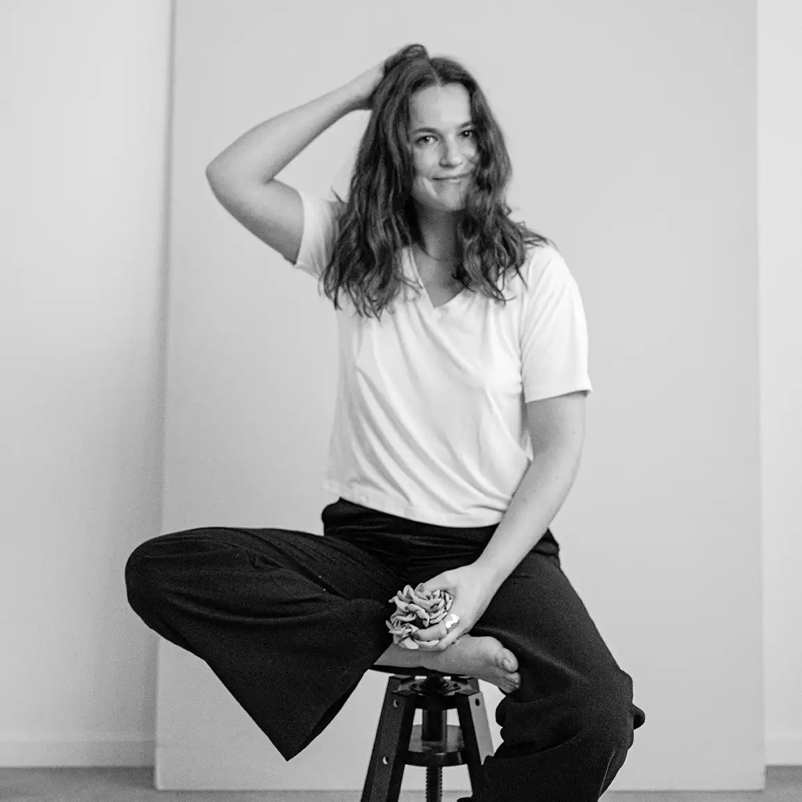 Portræt af Nanna Aare, lavet af Fotograf i Århus, Kirsten Adler