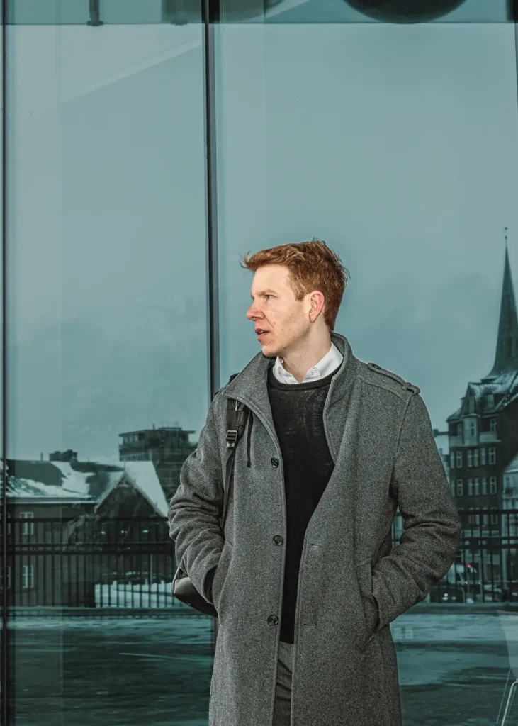 Erhvervsportræt af Joel Kronqvist på Navitas i Aarhus – fotograferet af Kirsten Adler.